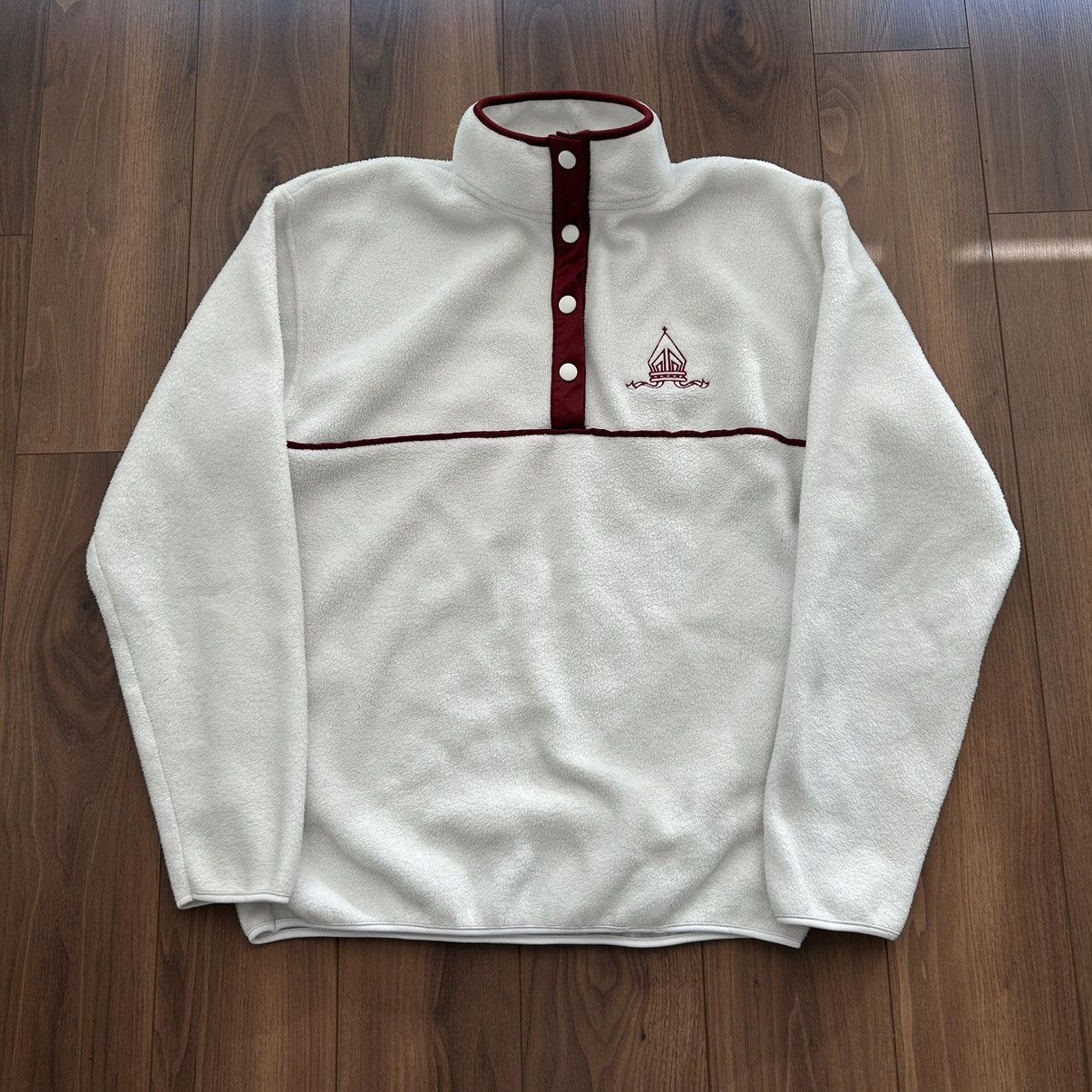 Vintage WHITE FLEECE VINTAGE LONG SLEEVE VINTAGE Size US S / EU 44-46 / 1 - 1 Thumbnail