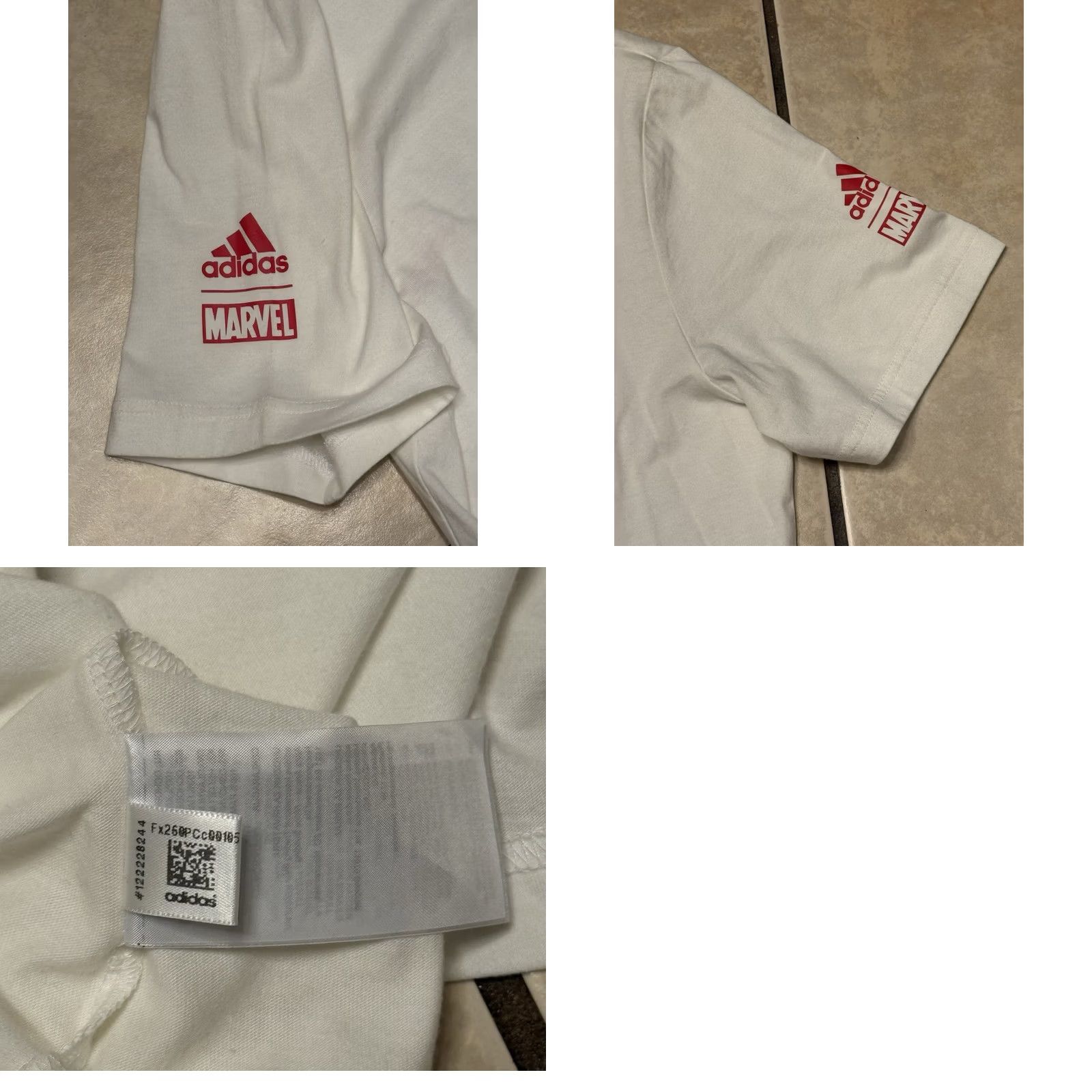 Adidas adidas Marvel Heroes Among Us Candace Parker Shirt Large White Crew Neck Short Sleeve Graphic Print Size US L / EU 52-54 / 3 - 8 Thumbnail