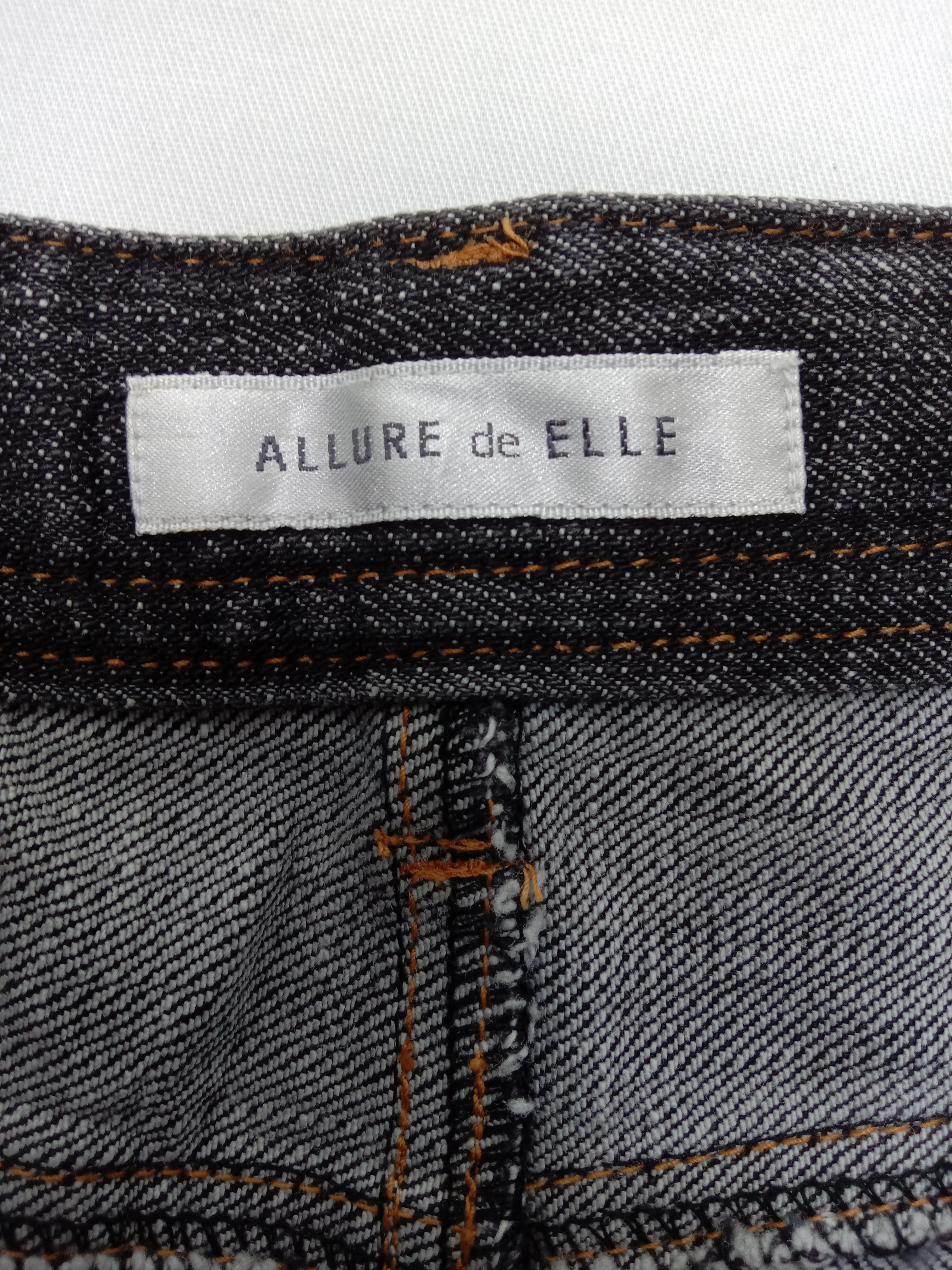 Japanese Brand Vintage Allure de Elle Faded Black Boot cut Flare Jeans Size 33" - 11 Thumbnail