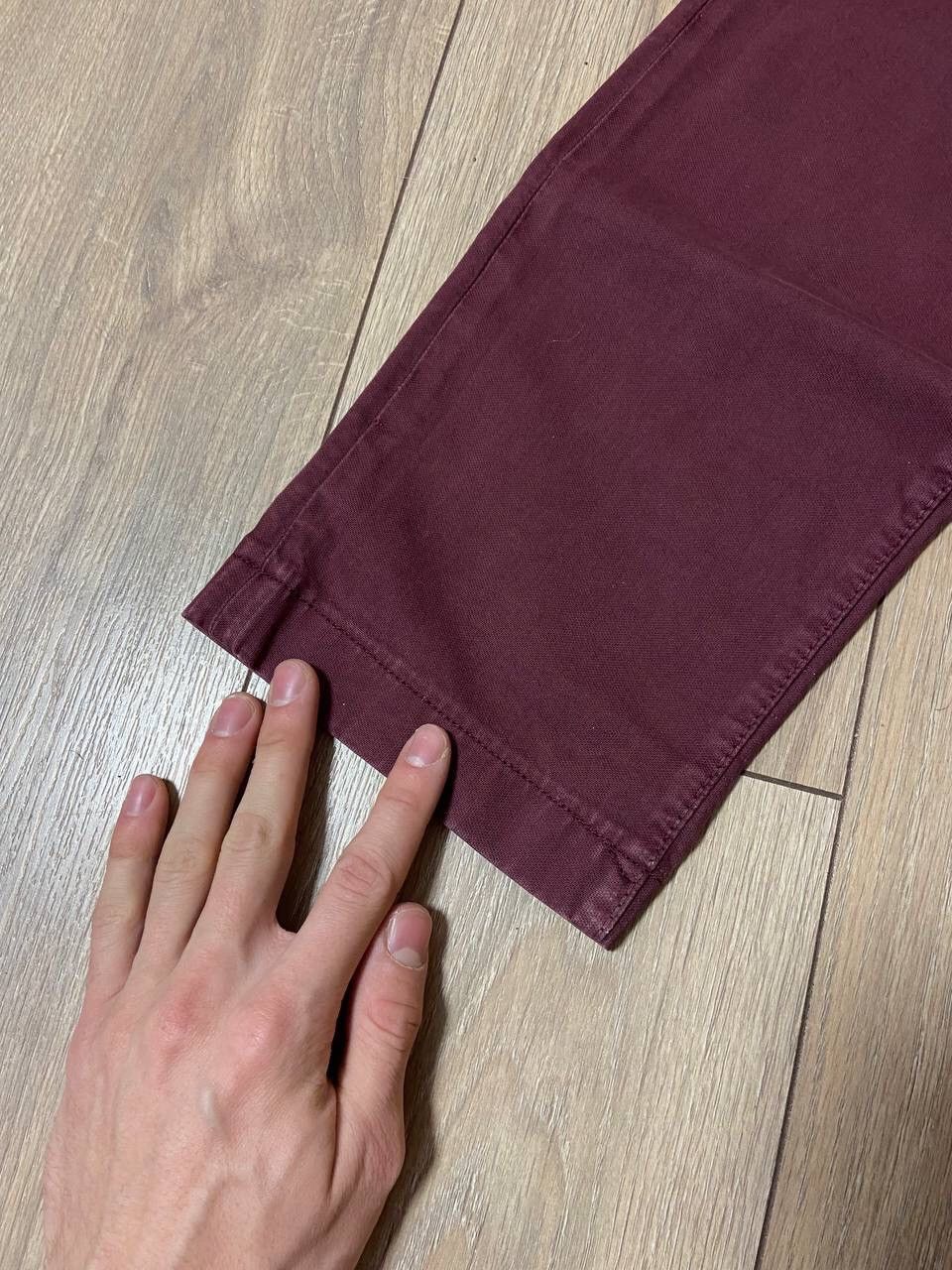 Jacob Cohen Jacob Cohen Light Washed Burgundy Bobby Model Pants Size US 35 - 16 Thumbnail