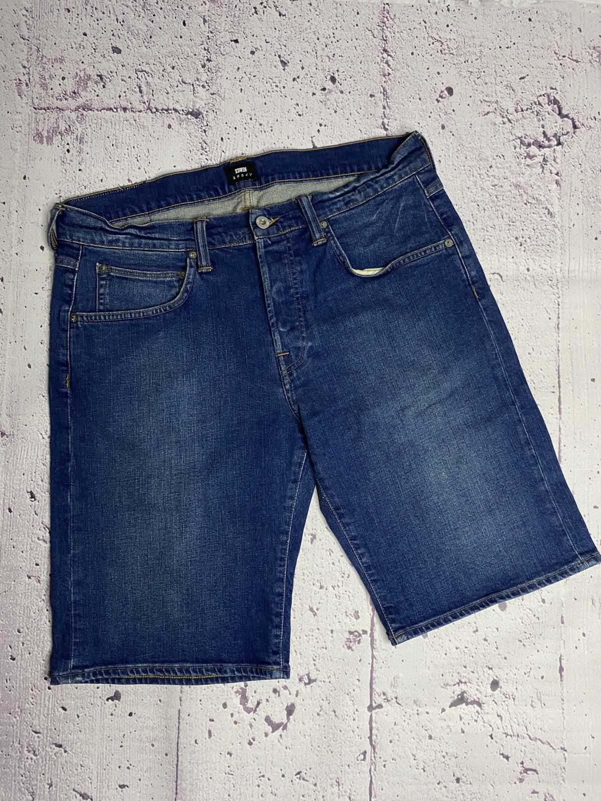 Edwin 🙋🏻‍♂️MENS vintage Edwin denim shorts streetwear Size US 34 / EU 50 - 5 Thumbnail