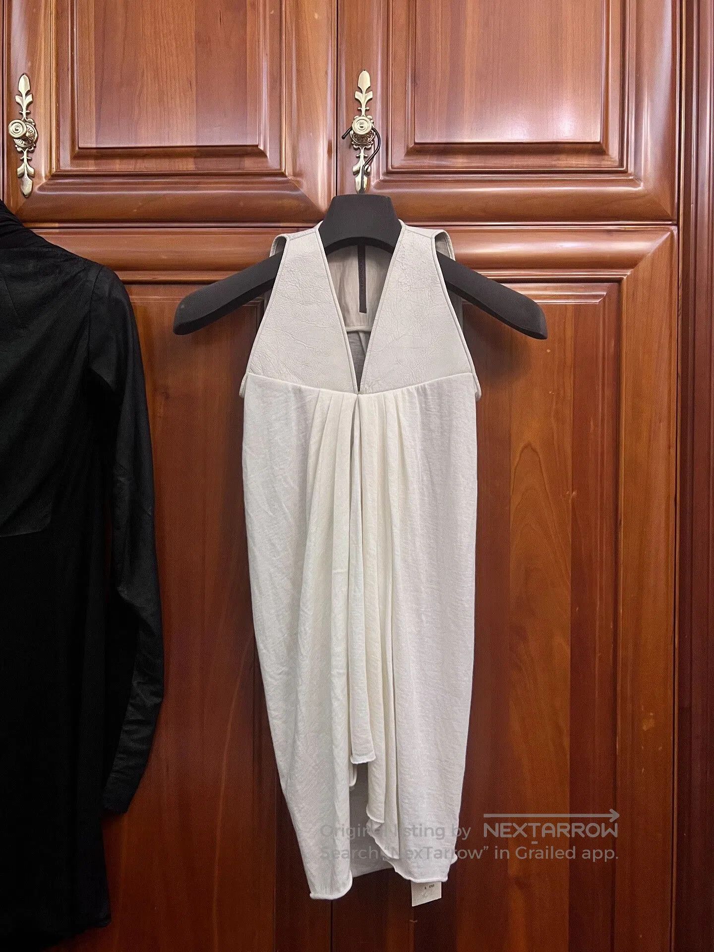 Rick Owens Asymmetric Draped Top Dress.