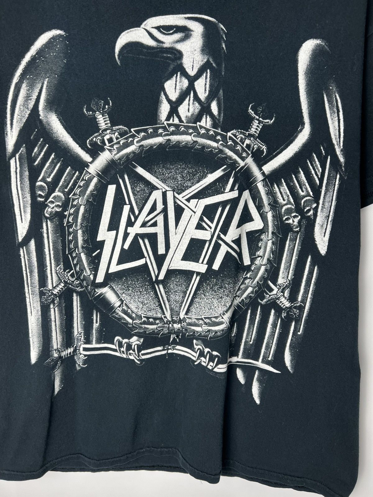 Band Tees Vintage Band Rock Slayer 2000s Black Rock Band T-Shirt Size US L / EU 52-54 / 3 - 2 Thumbnail