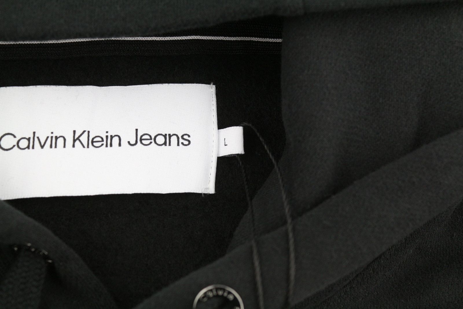 Calvin Klein L Black Oversized Kangaroo Pocket Hoodie 87451 Size US L / EU 52-54 / 3 - 5 Thumbnail