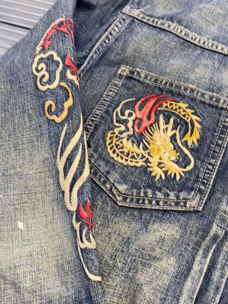 Neighborhood Neighborhood Water Washed and Ink Spatter Dragon Embroider Size US M / EU 48-50 / 2 - 3 Thumbnail