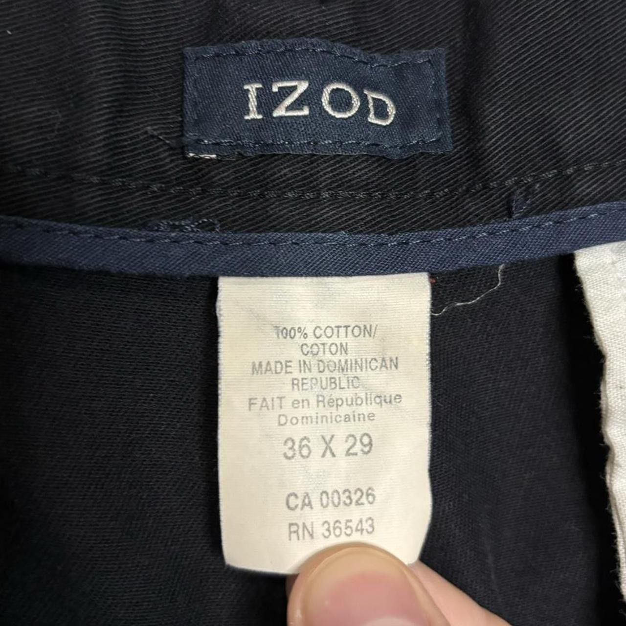 Izod × Vintage Vintage 00s Faded Black Baggy Chino Pants Size US 35 - 3 Thumbnail