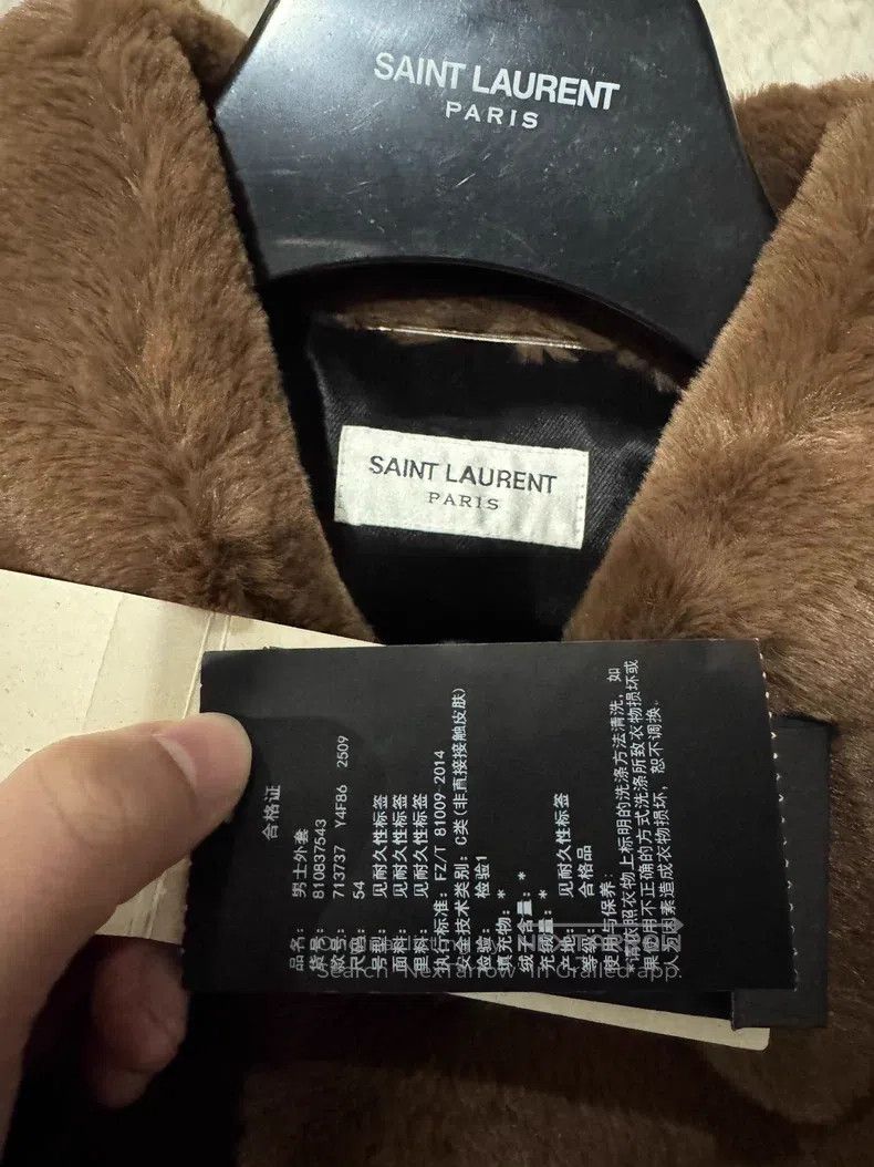 Saint Laurent Paris Saint Laurent Paris Caramel Teddy Fur Jacket Size US L / EU 52-54 / 3 - 4 Thumbnail