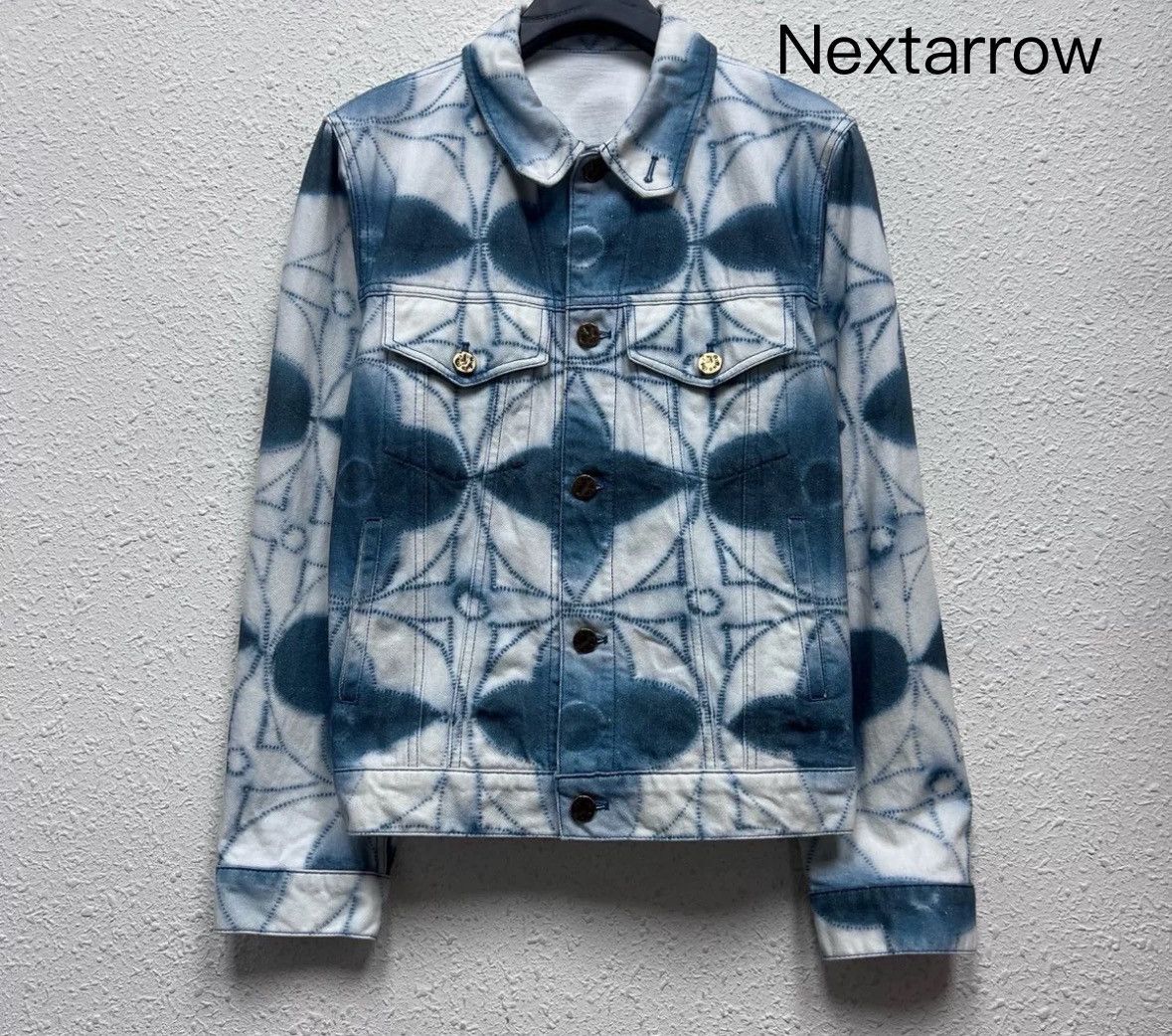 Louis Vuitton LOUIS VUITTON LV Knitted Printed Denim jacket Size US M / EU 48-50 / 2 - 1 Thumbnail