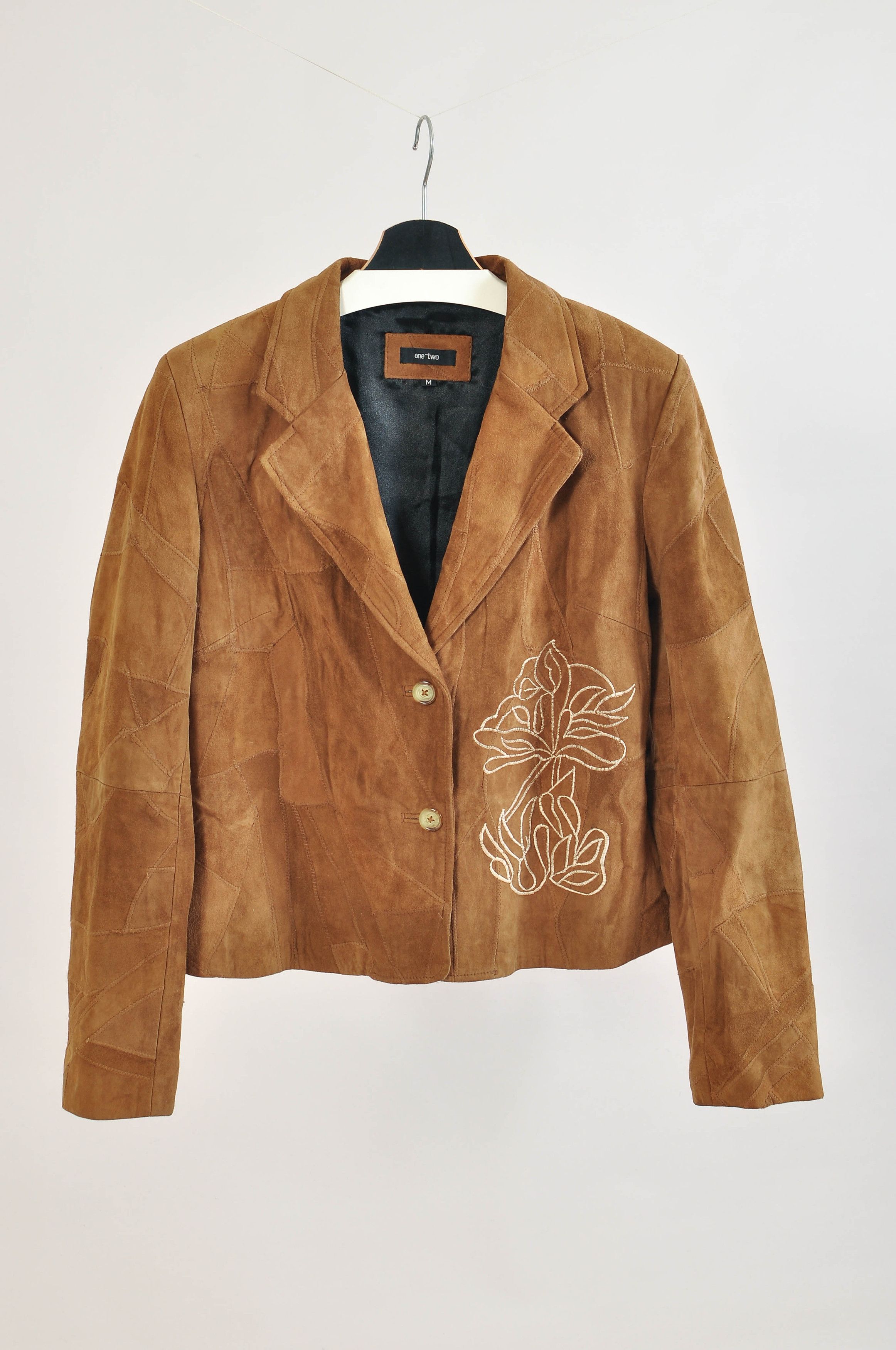 Other Vintage 00s suede leather blazer jacket Size M / US 6-8 / IT 42-44 - 1 Thumbnail