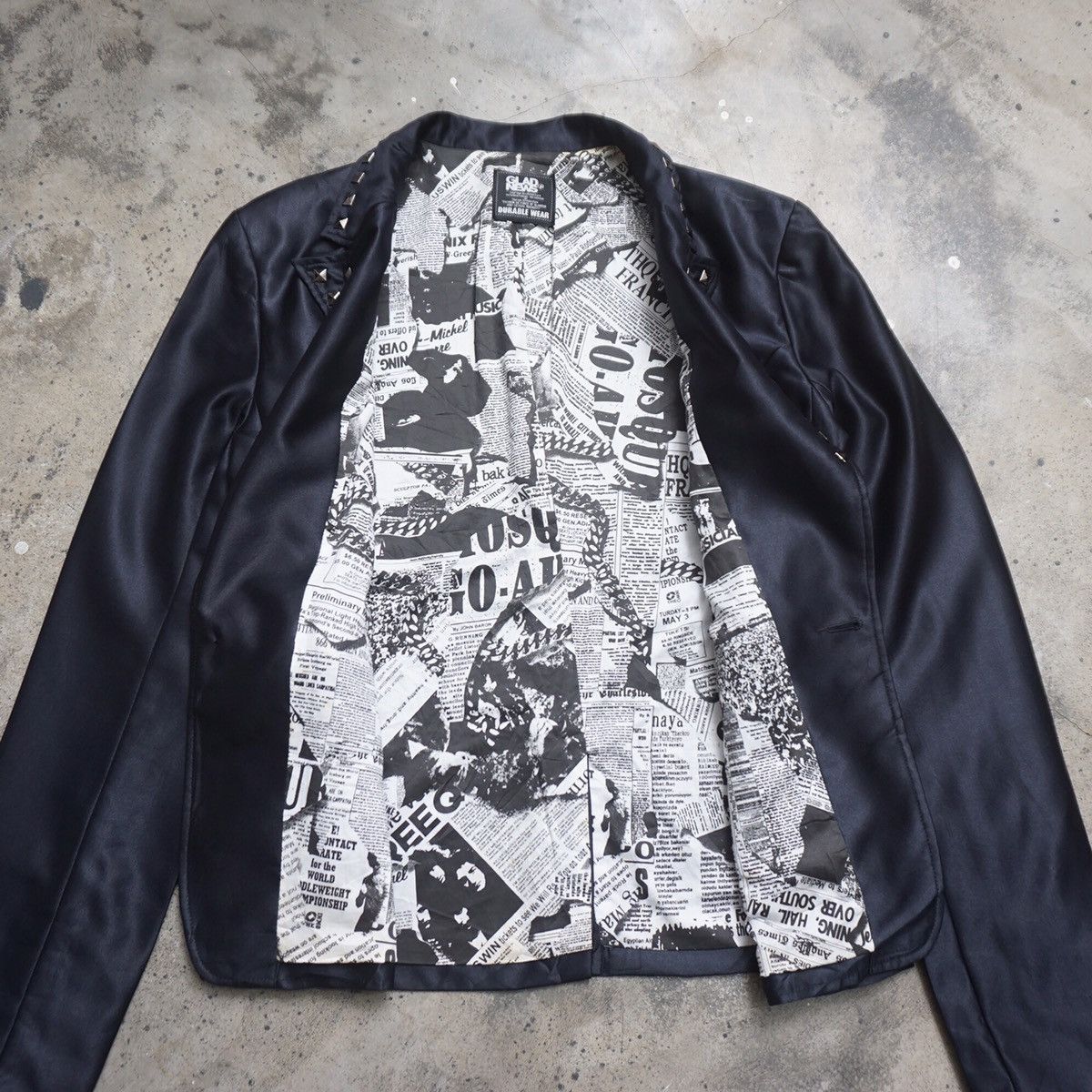 If Six Was Nine Gladnews rock n roll blazer Size 38R - 8 Thumbnail