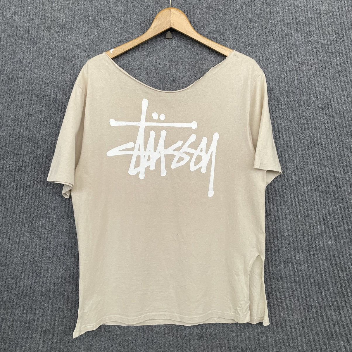 Stussy Vintage Y2K Stussy Big Script Distressed T Shirt Size US M / EU 48-50 / 2 - 1 Thumbnail