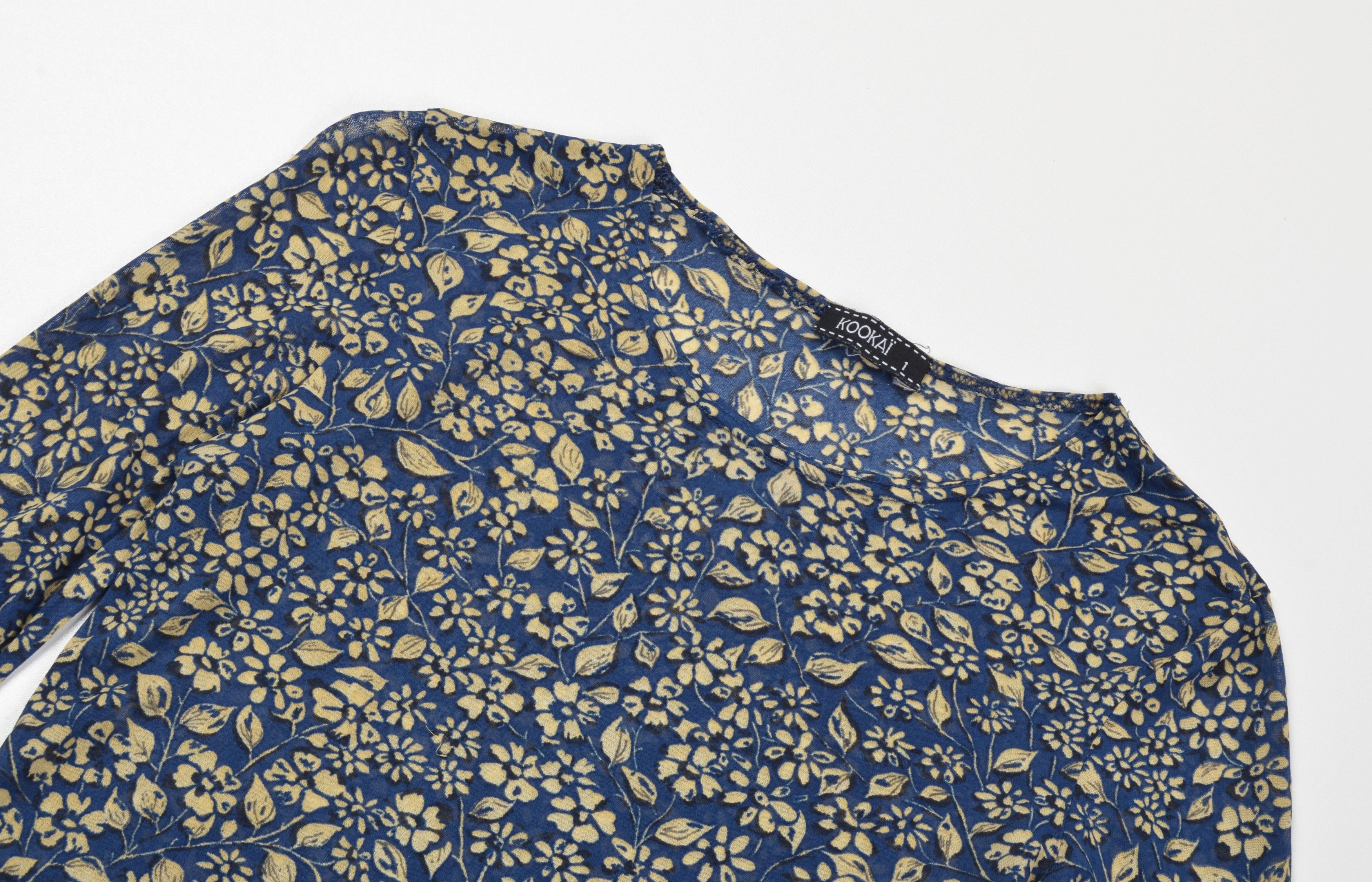 Other Vintage Kookai Y2K Mesh Floral Cottage Long Sleeve Top Size S / US 4 / IT 40 - 4 Thumbnail