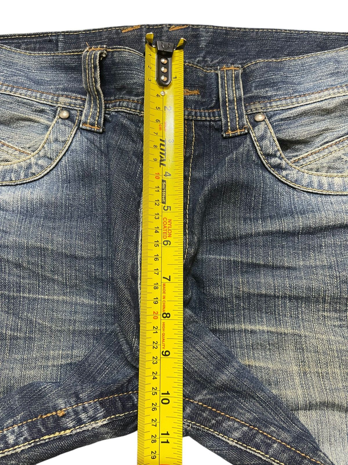 14th Addiction Vintage Japanese Brand Blue Mud Stone Wash Style Loose Jeans Size US 32 / EU 48 - 15 Thumbnail