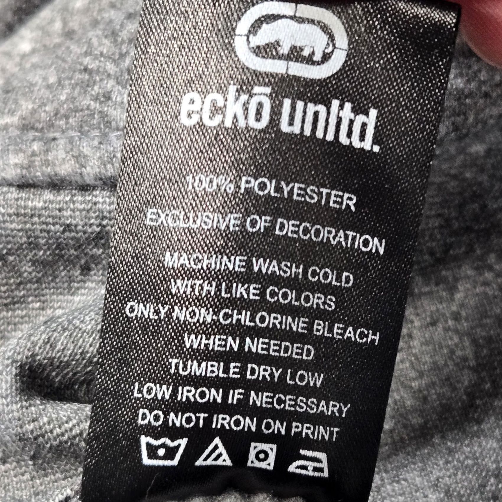 Ecko Unltd. Ecko Unltd Hoodie Mens Medium Gray Graphic Fleece Pullover Rhino Logo Sweatshirt Size US M / EU 48-50 / 2 - 7 Thumbnail