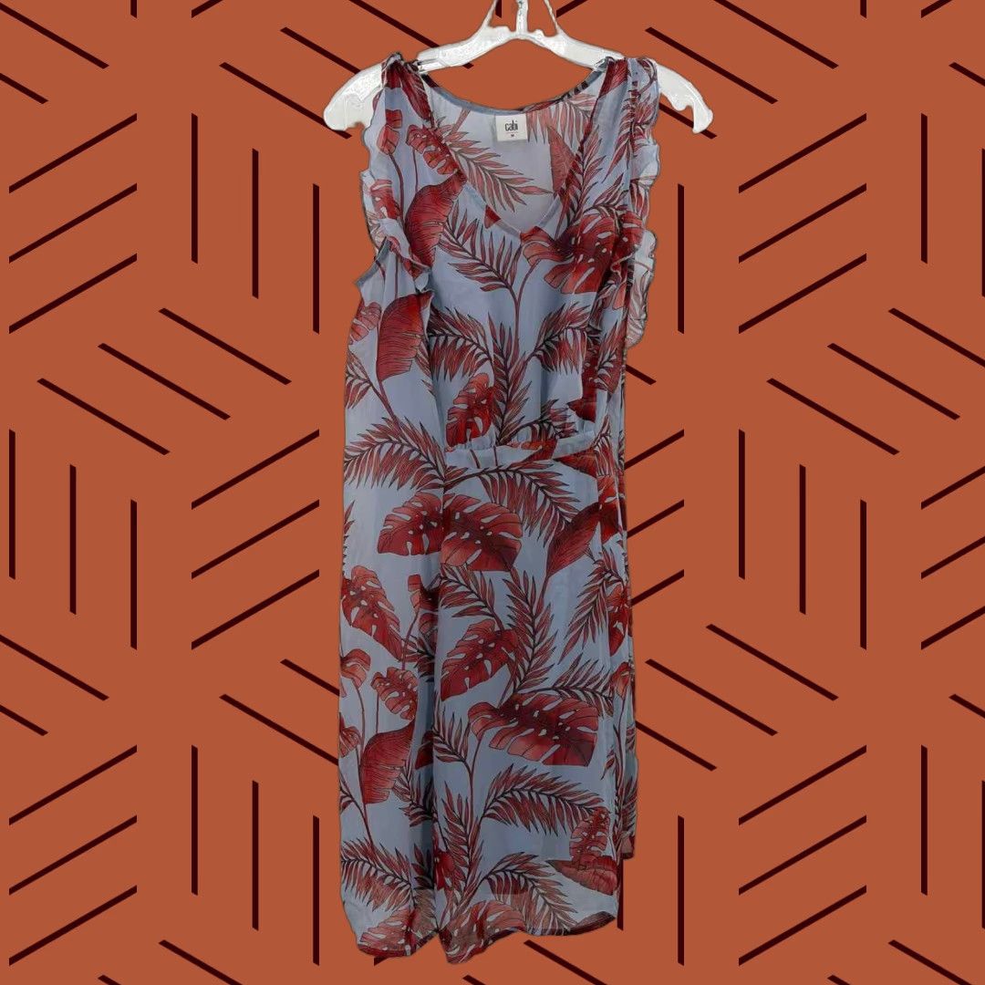 Pre-Owned Cabi Blue Short Sleeveless Dress Size Medium