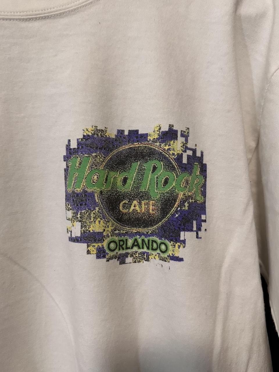 Hard Rock Cafe × Vintage Hard Rock Cafe Orlando white and green t-shirt Size US L / EU 52-54 / 3 - 2 Thumbnail