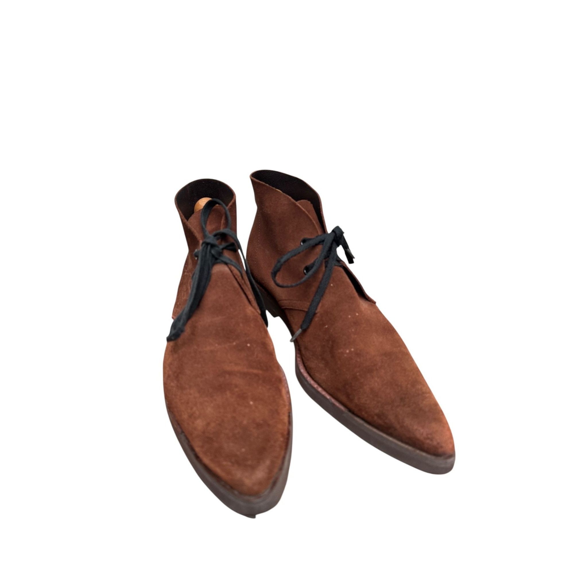 Jean Paul Gaultier Brown Suede Lace-Up Desert Boots Size US 9 / IT 39 - 2 Thumbnail