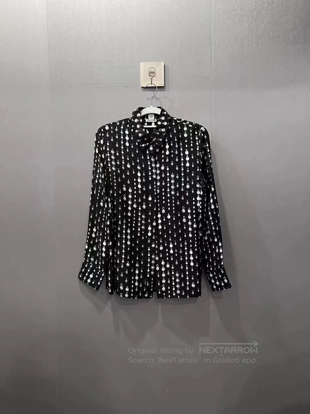 Hermes Hermes New Printed Beaded Long Sleeve Shirt. Size US S / EU 44-46 / 1 - 1 Thumbnail