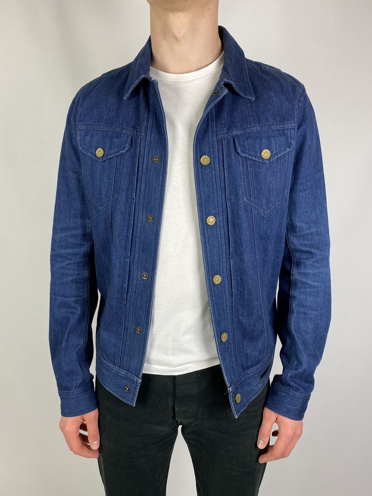 Diesel S/S 2009 Sample Diesel Type 3 Denim Trucker Jacket Size US L / EU 52-54 / 3 - 14 Thumbnail