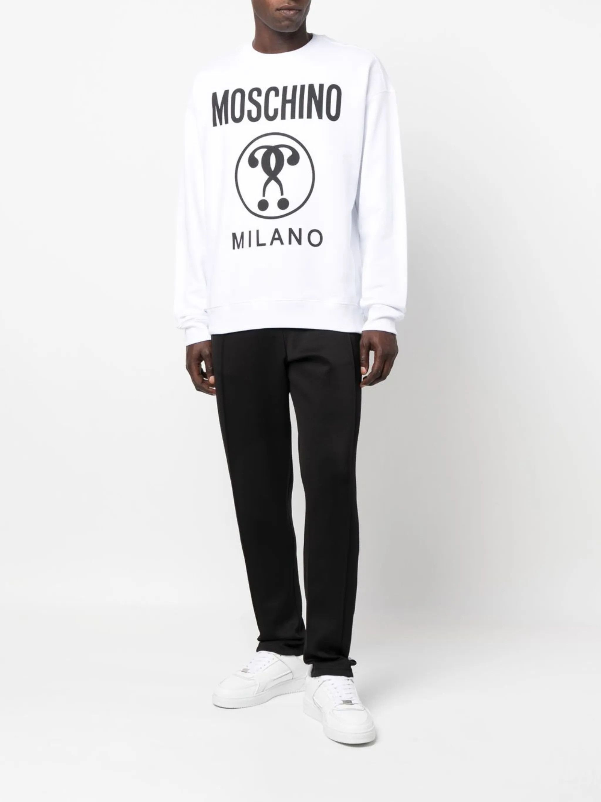 Moschino o1y0225 Logo Jogger & Sweatpant in Black Size US 38 / EU 54 - 5 Thumbnail