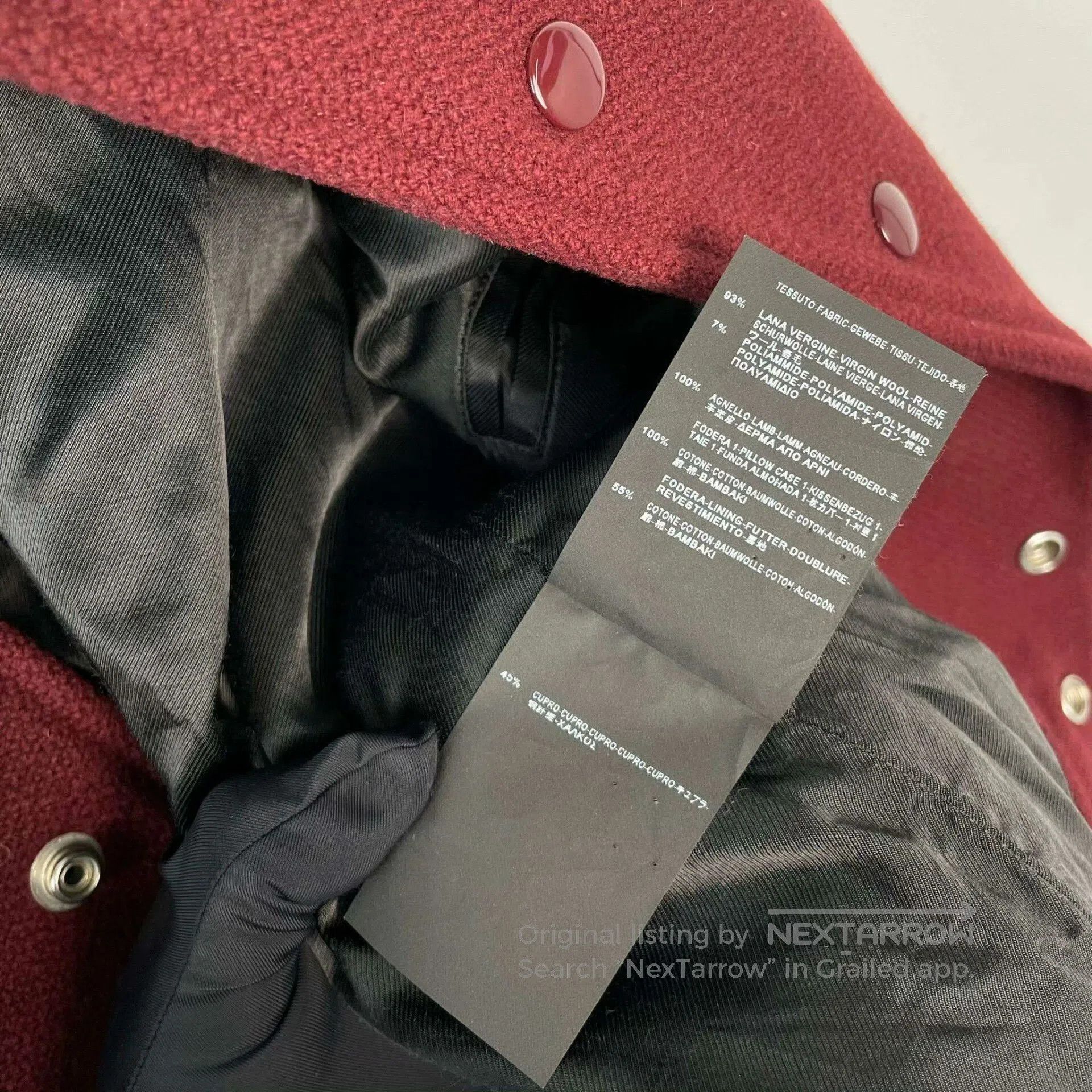 Saint Laurent Paris Saint Laurent Wool Leather Jacket 36. Size XS / US 0-2 / IT 36-38 - 3 Thumbnail