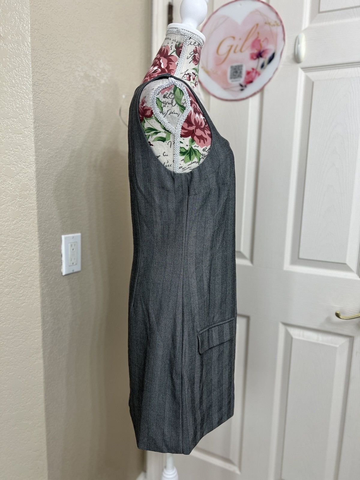 Abercrombie & Fitch Abercrombie & Fitch Charcoal Gray Sleeveless Dress Small T Size S / US 4 / IT 40 - 2 Thumbnail