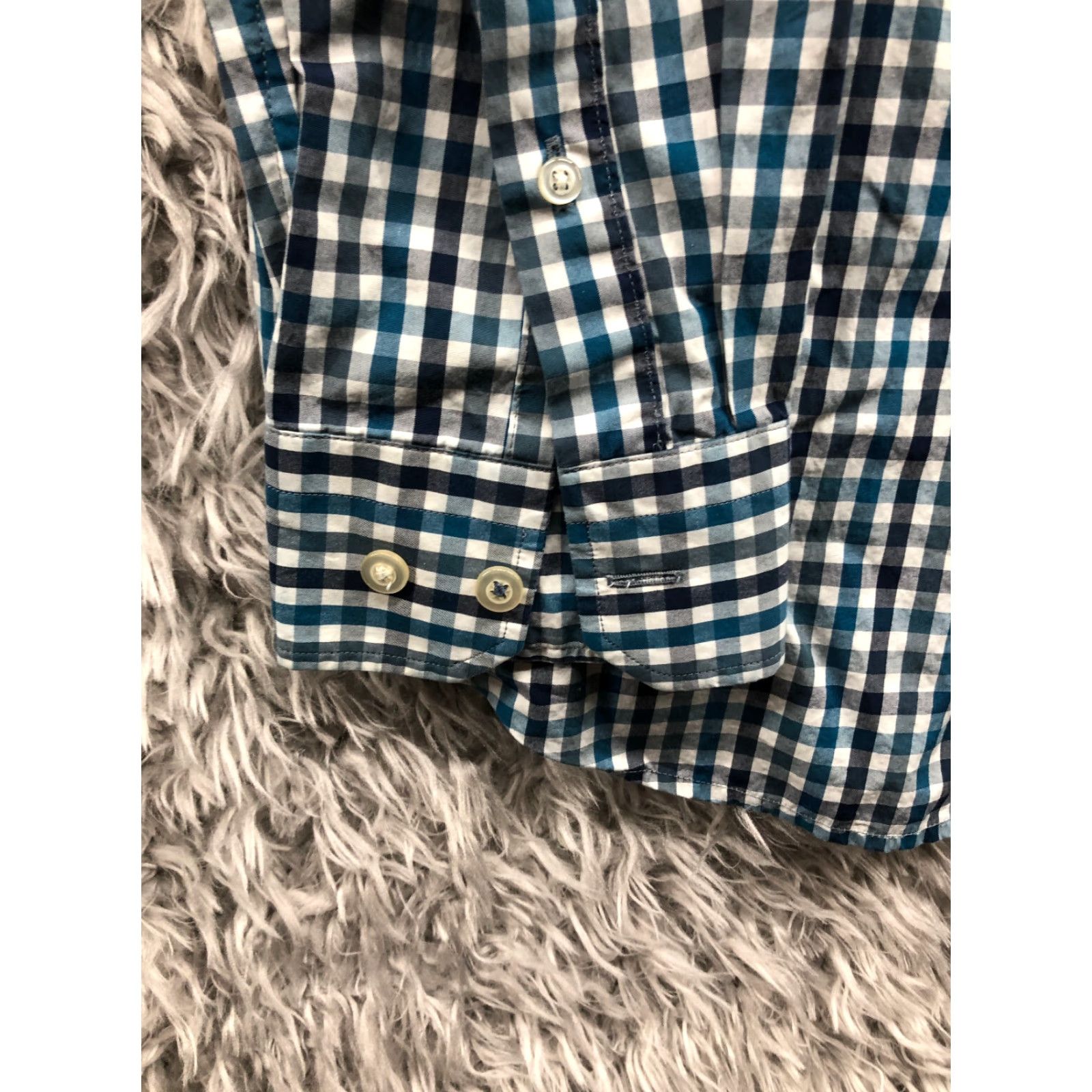 Banana Republic Banana Republic Shirt M Mens Blue Long Sleeve Spread Collar Shirt Size US M / EU 48-50 / 2 - 2 Thumbnail