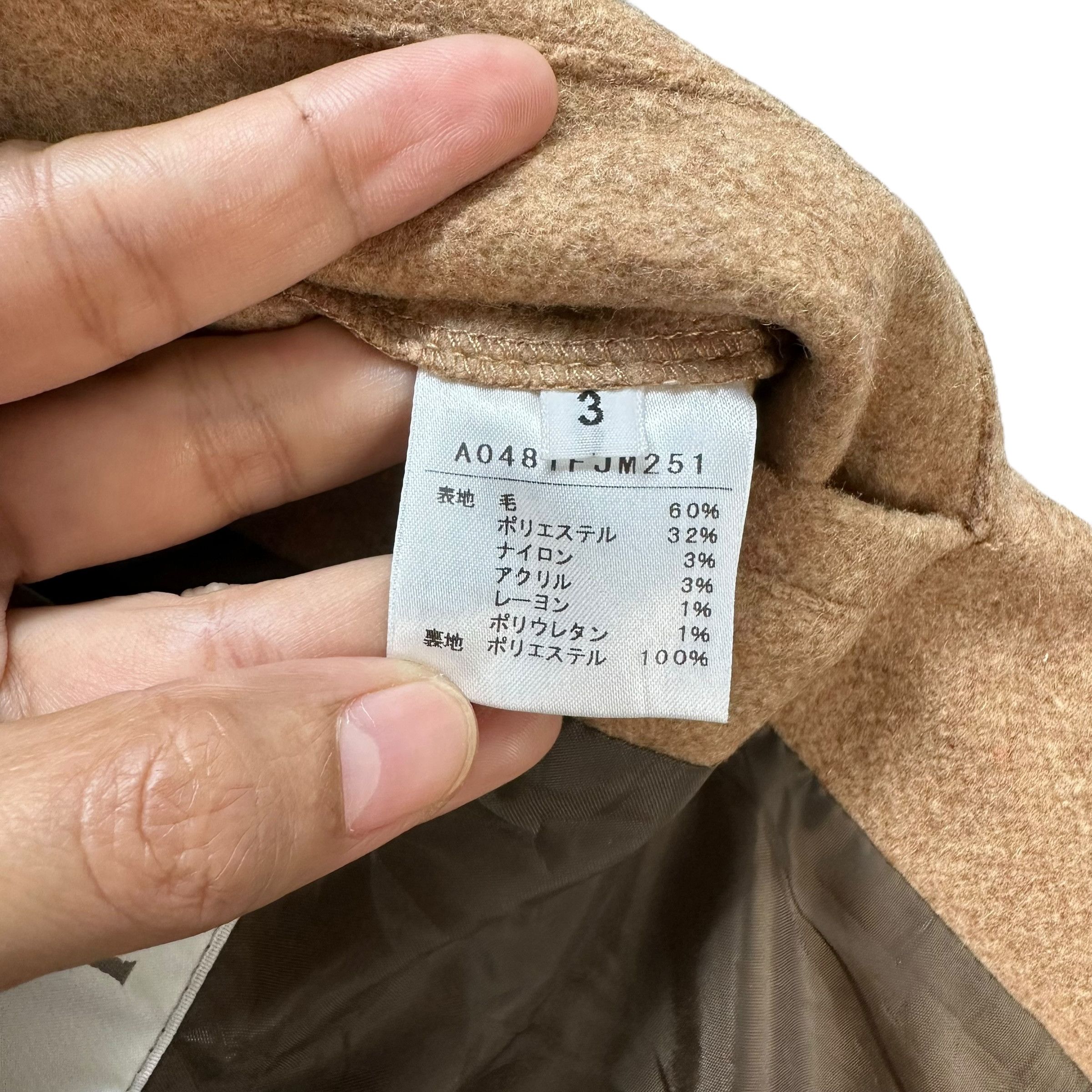 Japanese Brand MEN'S MELROSE Turtle Neck Wool Jacket #A22-0500 Size US S / EU 44-46 / 1 - 9 Thumbnail