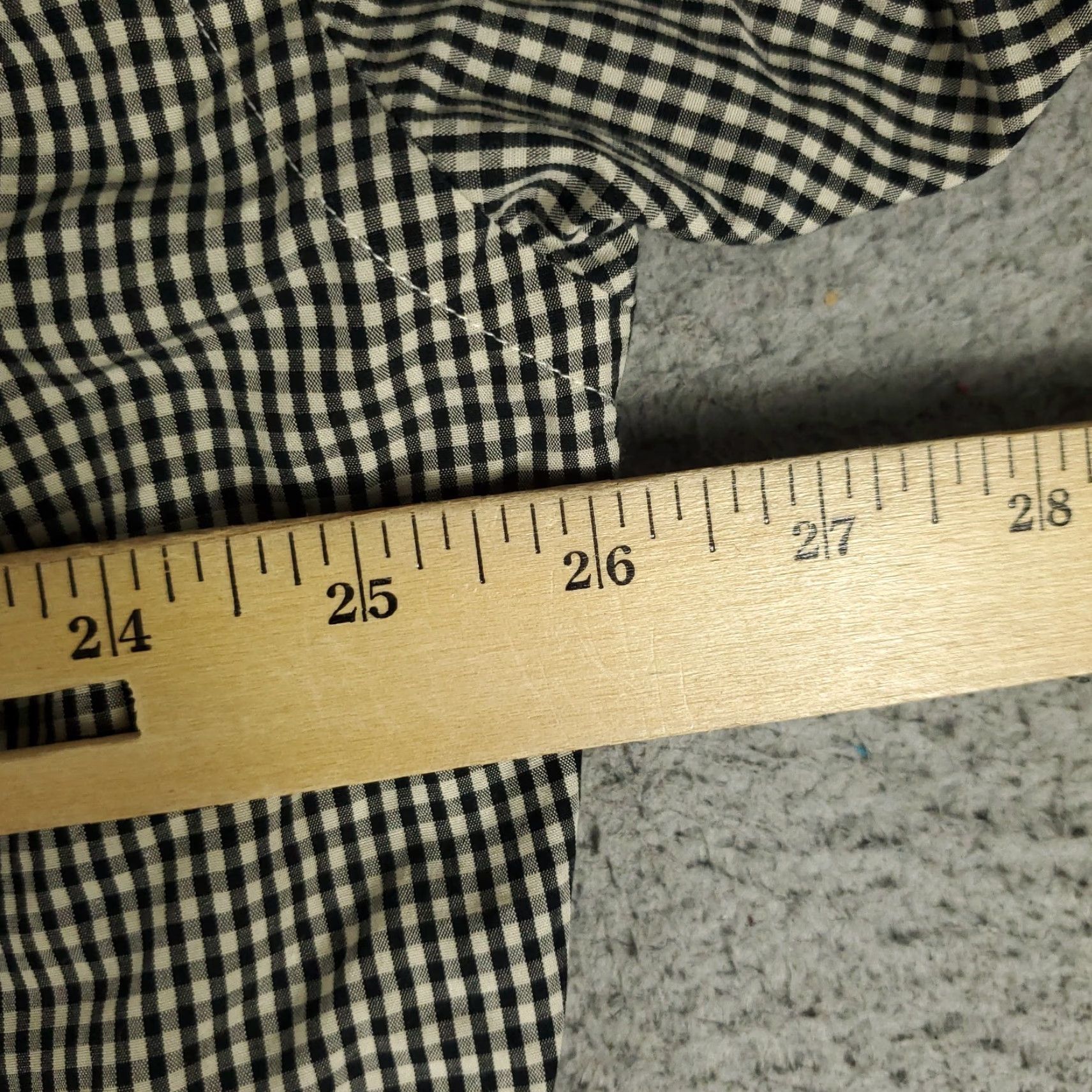 Faconnable Façonnable Shirt Mens Large Beige Black Check Casual Button Up Long Sleeve Size US L / EU 52-54 / 3 - 5 Thumbnail