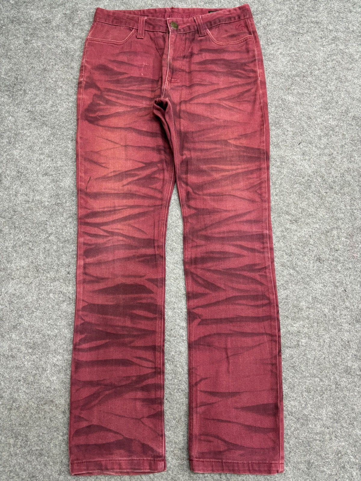Japanese Brand 💥Insane Surf Style💥Banana Seven Slash Fades Denim F563 Size US 32 / EU 48 - 20 Thumbnail