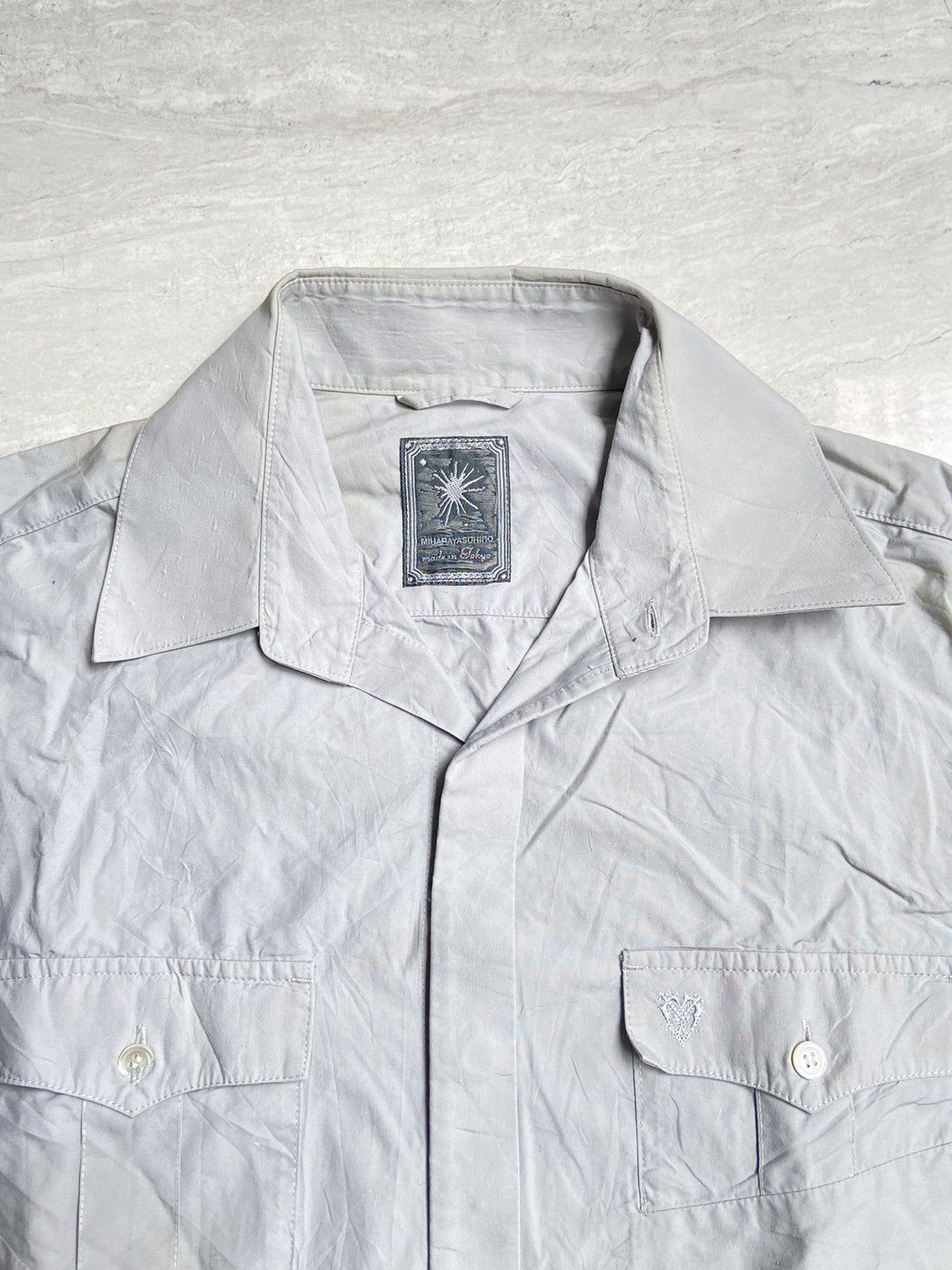 Maison MIHARA YASUHIRO MIHARAYA SUHIRO Grey Shirt Size US S / EU 44-46 / 1 - 4 Thumbnail