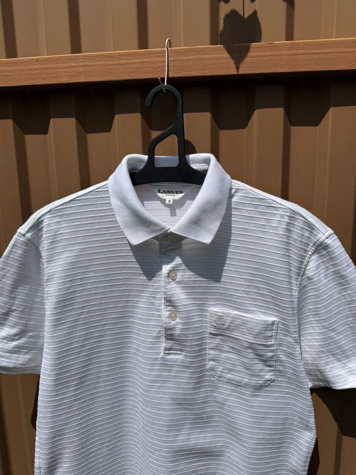 Vintage Vintage Lanvin Stripes Polo Tee Size US M / EU 48-50 / 2 - 4 Thumbnail