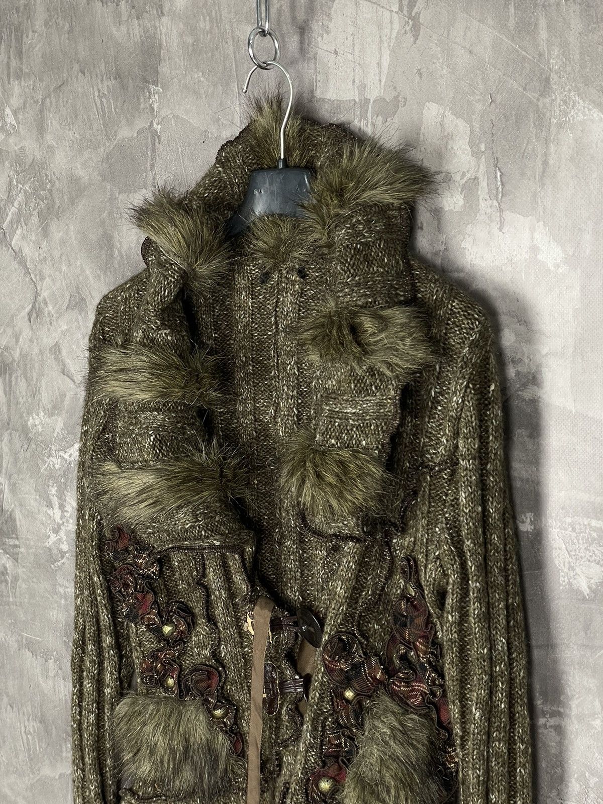 20471120 × If Six Was Nine × Japanese Brand Vintage Avant Garde Japan Style Fur 3 D Wool Sweater Size M / US 6-8 / IT 42-44 - 7 Thumbnail
