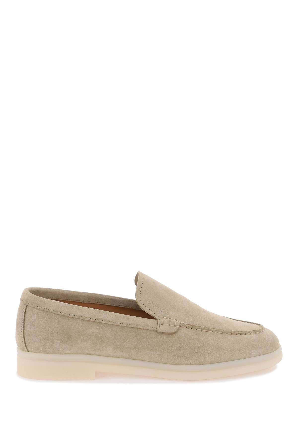 image of Churchs Church's Suede Leather Lyn Moccas Shoes in Desert, Women's (Size 9)