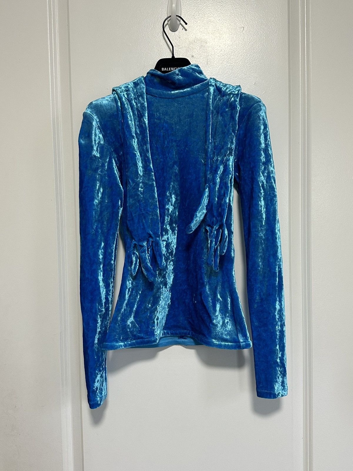 Balenciaga Balenciaga, SS 22 crushed velvet gloved top Size XS / US 0-2 / IT 36-38 - 1 Thumbnail