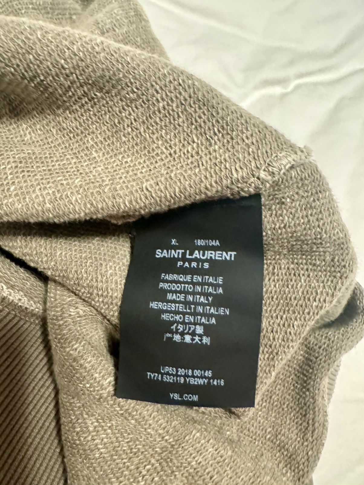 Saint Laurent Paris YSL Box Logo Hoodie Size US XL / EU 56 / 4 - 5 Thumbnail