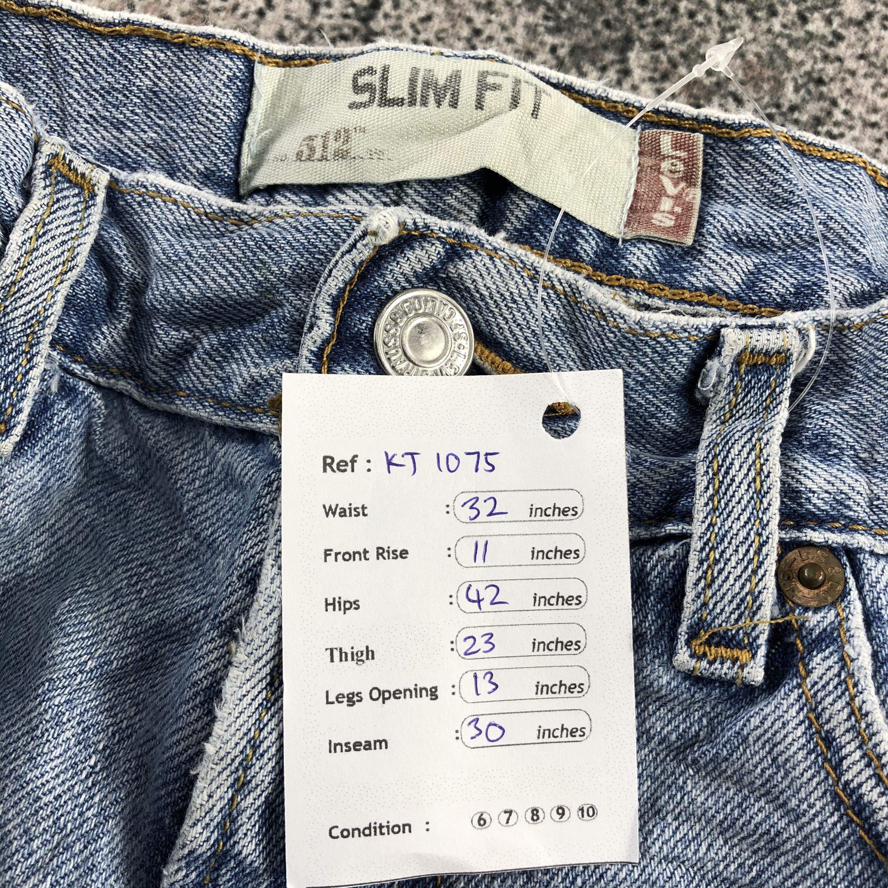 Levi's Vintage Levis 512 Jeans Distressed Denim KJ1075 Size US 32 / EU 48 - 16 Thumbnail