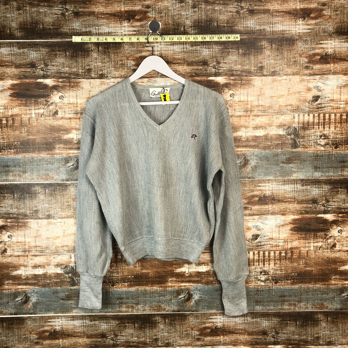 Homespun Knitwear × Japanese Brand Arnold Palmer vintage Grey Knitwear #A2044 Size S / US 4 / IT 40 - 1 Thumbnail