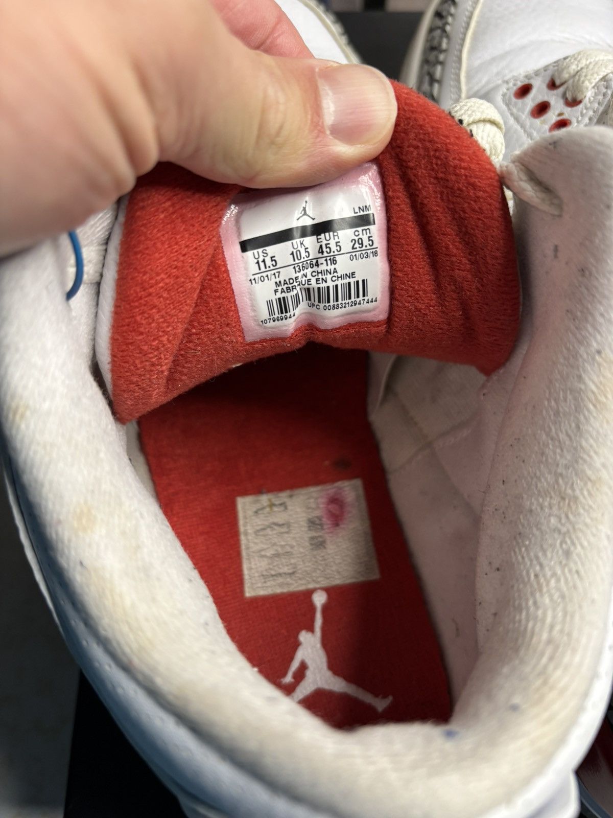 Jordan Brand Air Jordan 3 Retro Hall of Fame 2018 Size US 11.5 / EU 44-45 - 6 Thumbnail