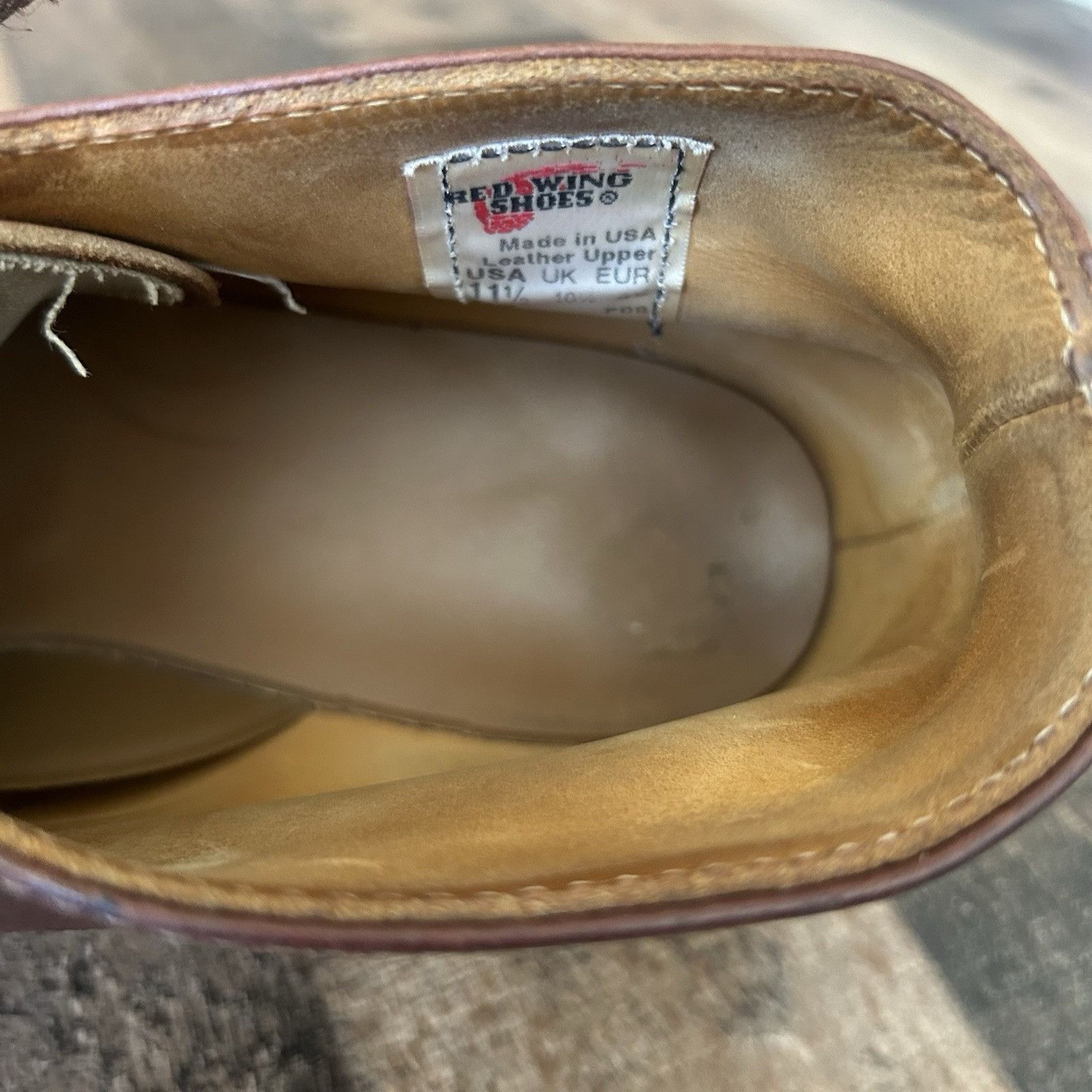 Red Wing Red Wing 595 Chukka Leather Lace Up Work Boots Mens 11.5 EE Size US 11.5 / EU 44-45 - 7 Thumbnail