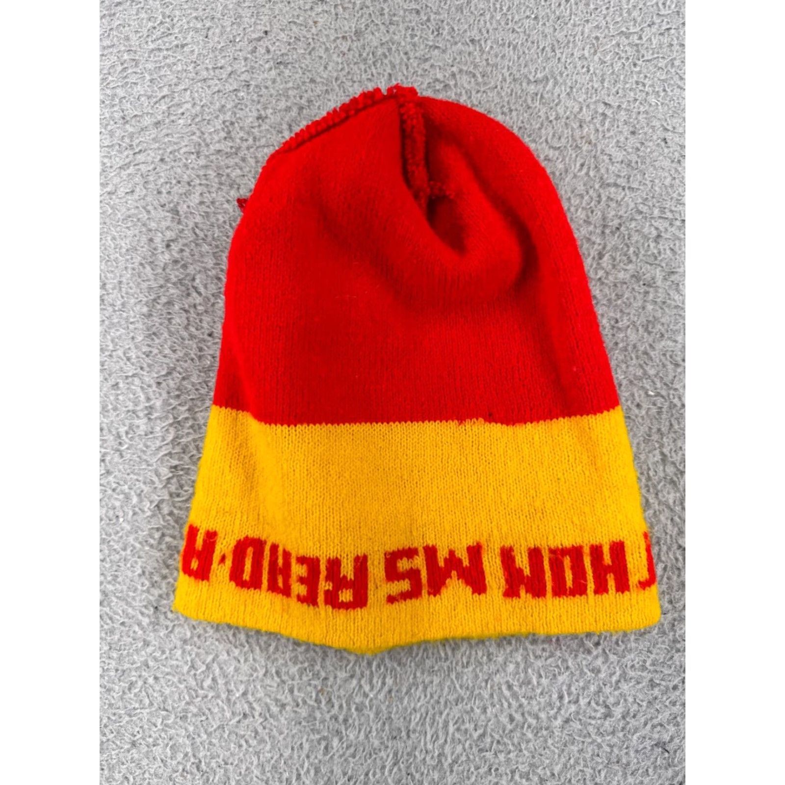 Vintage Beanie Toque One Size Red Ms. Read-A-Thon Teacher Educator Reading Womens Size ONE SIZE - 4 Thumbnail