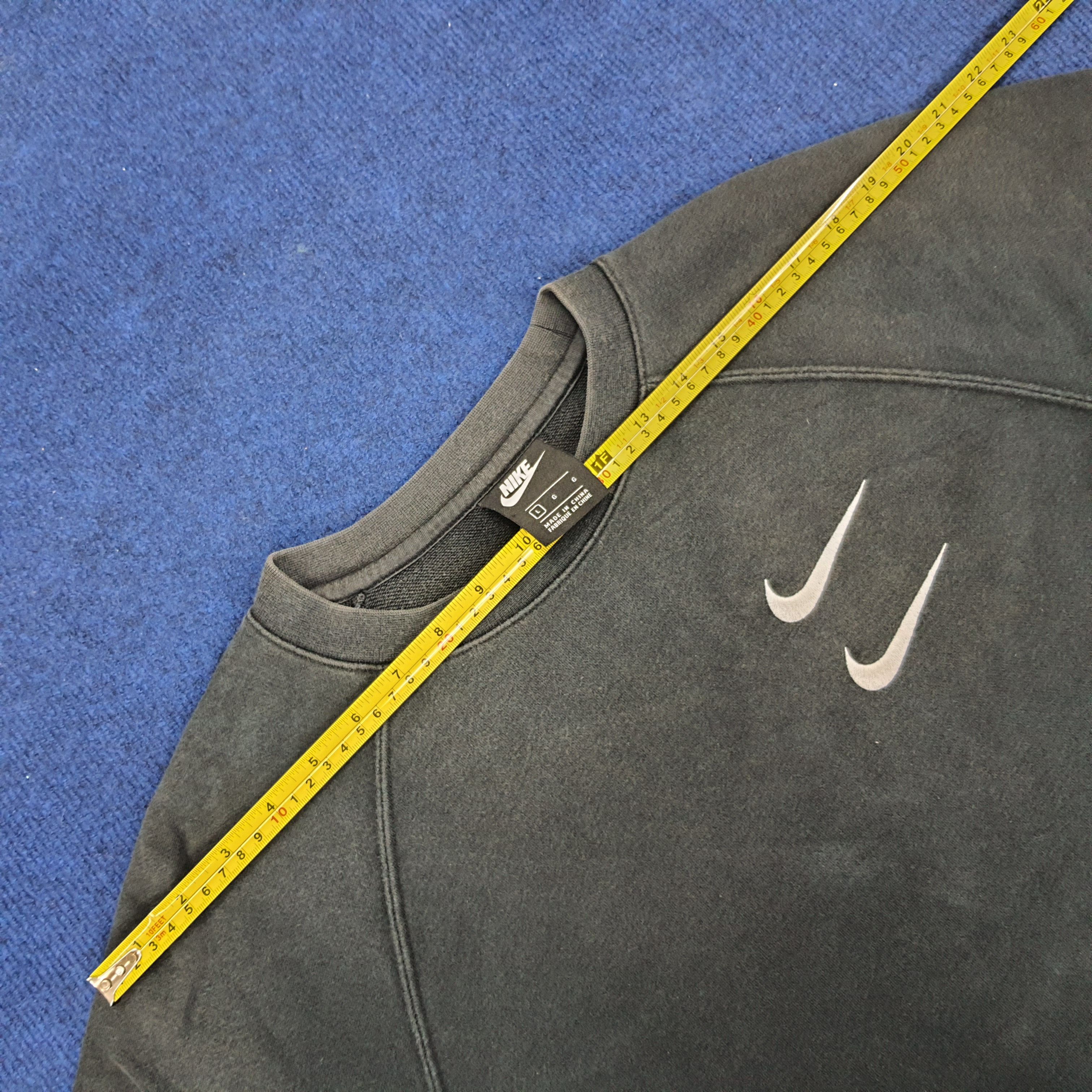Nike × Vintage Vintage Nike Double Swoosh Sweatshirt Size US M / EU 48-50 / 2 - 13 Thumbnail