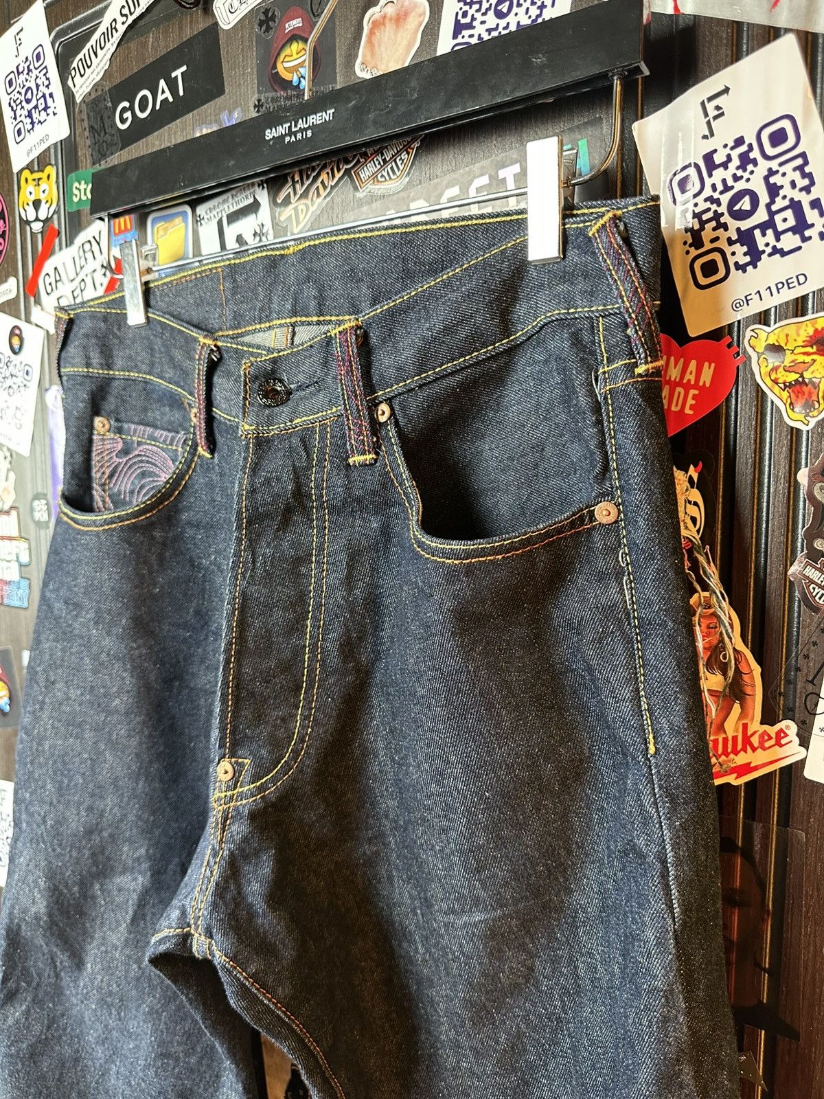 RMC Jeans × Red Monkey RMC 2008 “Erotic Ukiyo-e Collection” 1001 Archive Denim Size US 30 / EU 46 - 7 Thumbnail