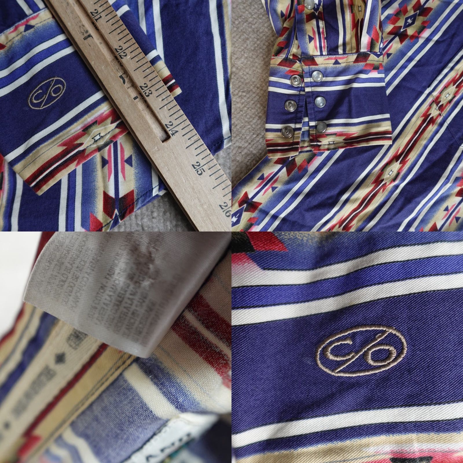 Vintage Cumberland Outfitters Mens Shirt Large Brown Pearl Snap SouthWestern Plaid Long Sleeve Button-Up with Pockets Size US L / EU 52-54 / 3 - 8 Thumbnail