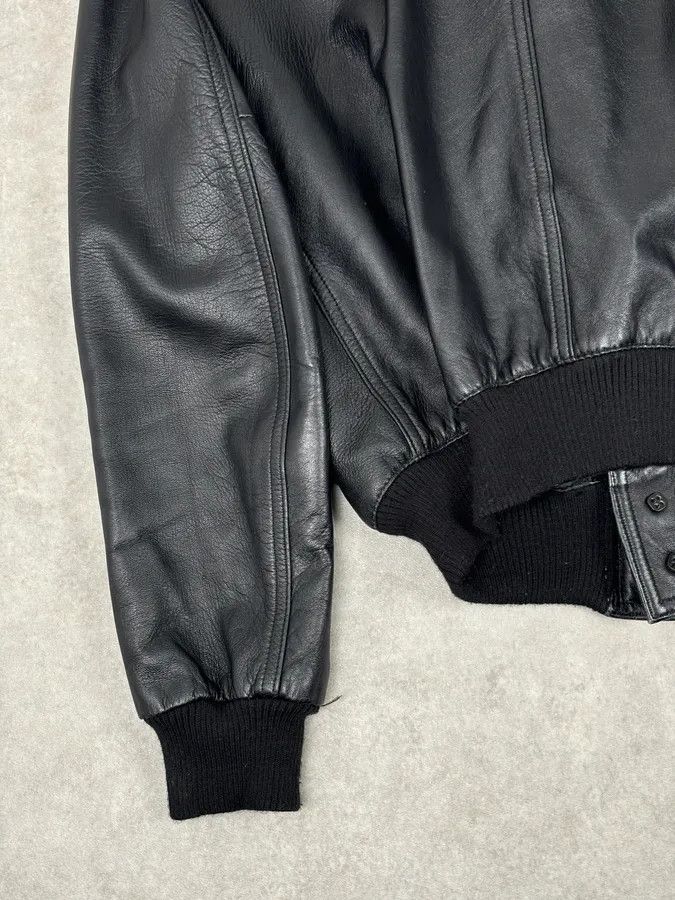 Daniele Alessandrini 2000s Daniele Alessandrini Black Buttoned Leather Jacket Size US M / EU 48-50 / 2 - 9 Thumbnail