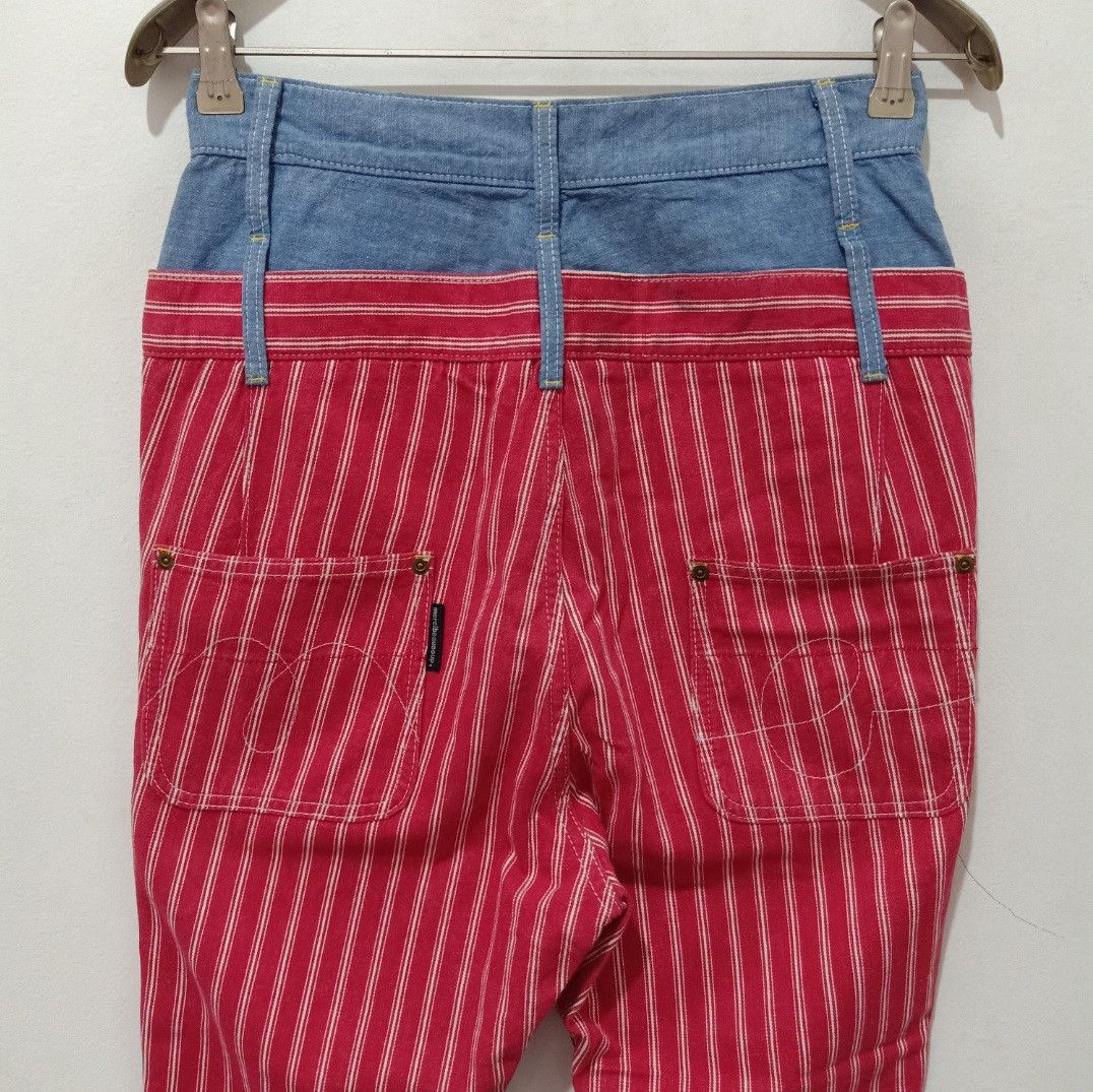 Issey Miyake Mercibeaucoup by Issey Miyake Striped Double Waist Pant Size US 32 / EU 48 - 4 Thumbnail
