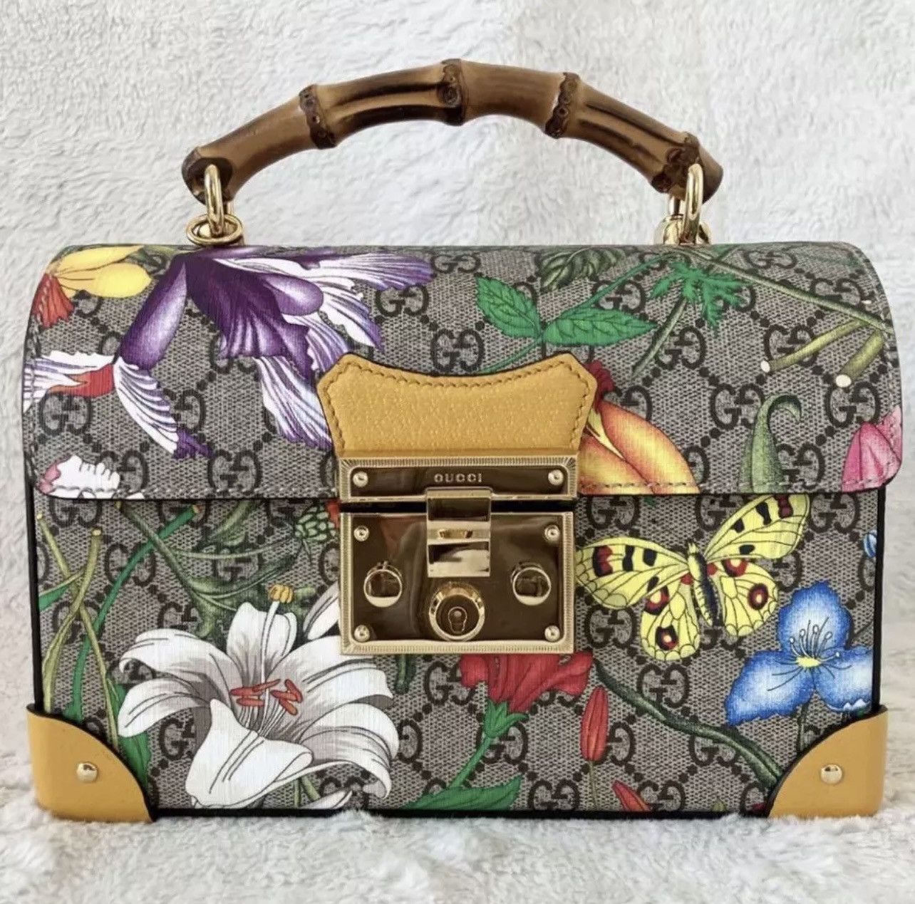 Gucci GUCCI GG Flora Padlock Bamboo Multicolor Limited Edition Size ONE SIZE - 2 Thumbnail