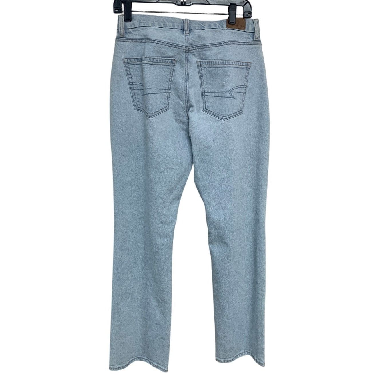 American Eagle Outfitters New American Eagle Womens Size 4 Straight Denim Blue Jeans Size 27" / US 4 / IT 40 - 3 Thumbnail