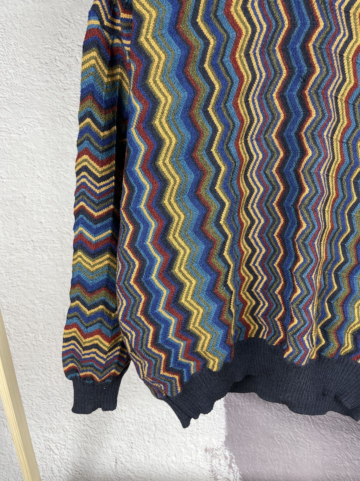 Dalmine Dalmine vintage cable knit coloured sweater coogi style wool Size US XL / EU 56 / 4 - 4 Thumbnail