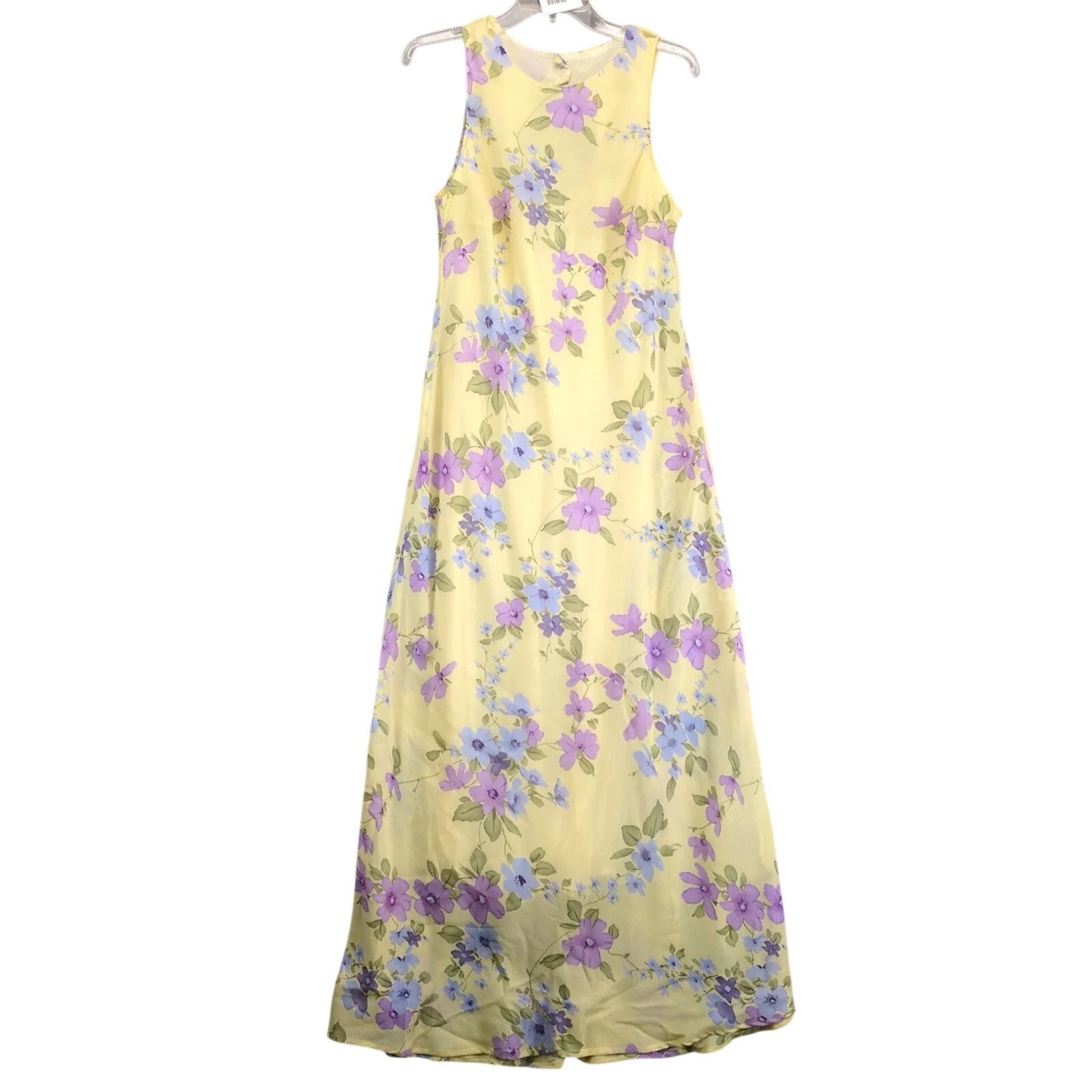 Vintage California Concepts Yellow Floral Sleeveless Maxi Dress Sz11 Size M / US 6-8 / IT 42-44 - 1 Thumbnail